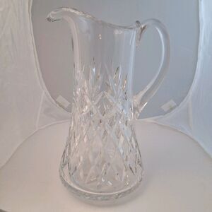 Vintage Crystal Pitcher,10 Inches Tall, Excellent  Condition
